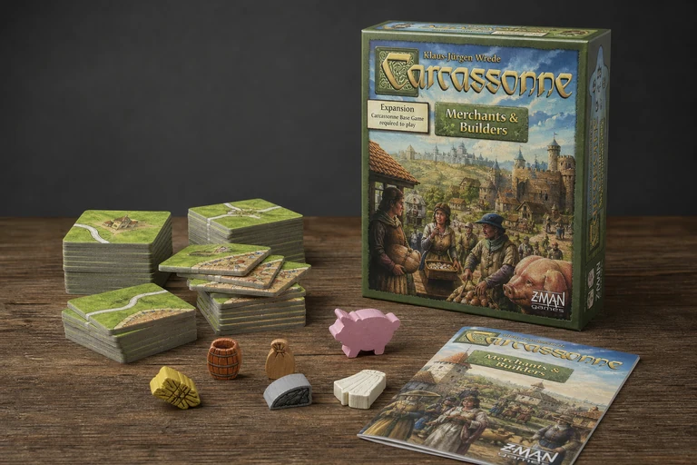 Espansione Mercanti e Costruttori per Carcassonne